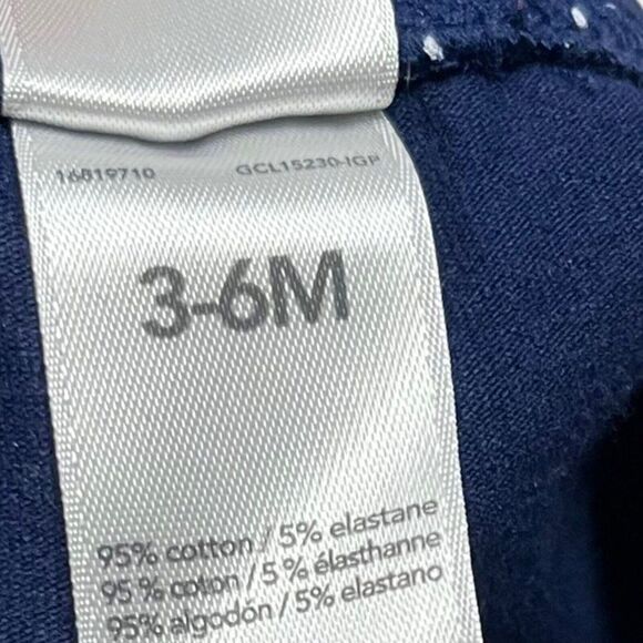 Child Of Mine By Carter's Baby Blue Polka Dot Pants Size 3-6 Months 2 Piece Lot - Picture 5 of 5